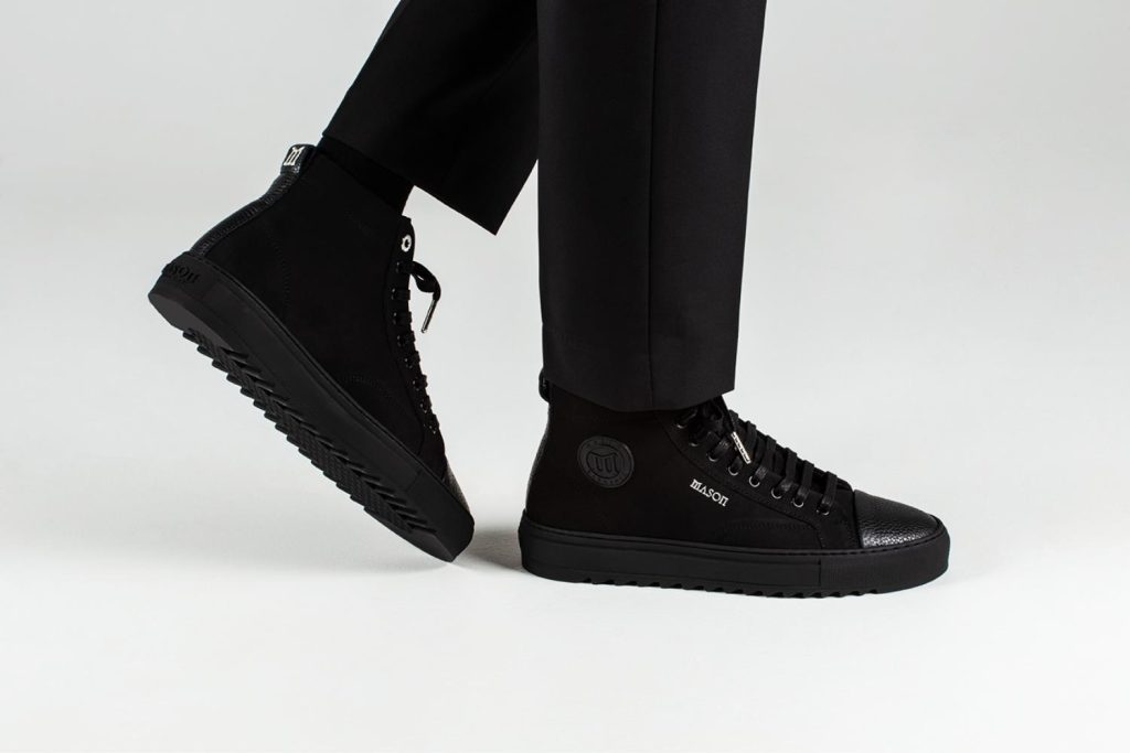 Mason Garments loafers voor een business casual outfit met nette blouse en pantalon
